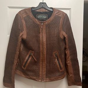 Overland genuine leather jacket size medium